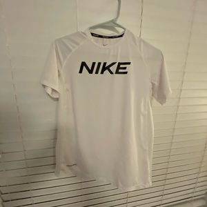 white drifit tee youth large